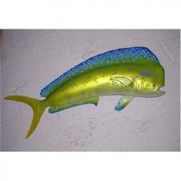 Sculpture  poisson coryphène mural Cap Vert