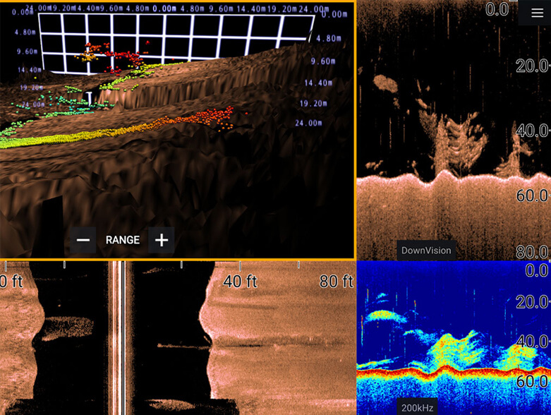 Sonar puissant à 4 canaux